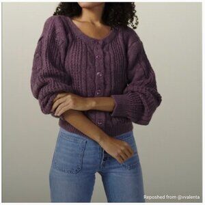Rouje Azia Cardigan Sweater - Purple